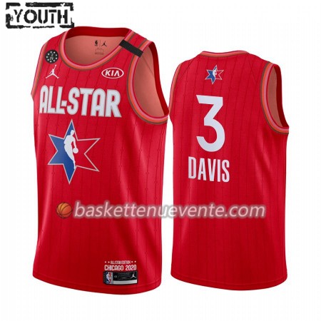 Maillot Basket Los Angeles Lakers Anthony Davis 3 2020 All-Star Jordan Brand Rouge Swingman - Enfant